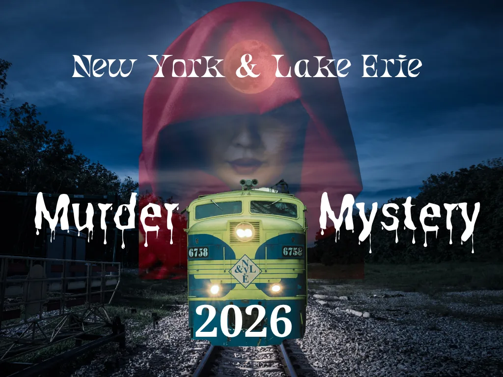 Murder Mystery Train artwork from the New York & Lake Erie Railroad